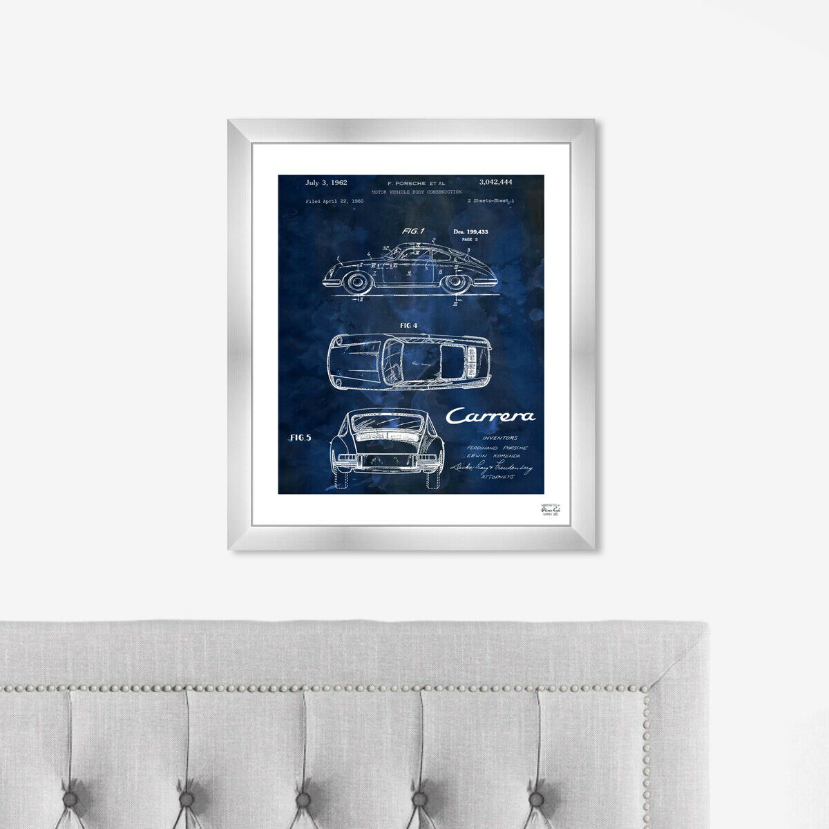 Carrera Porsche 1962 - Bleu
