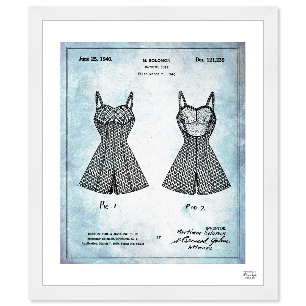 Design For A Bathing Suit 1940