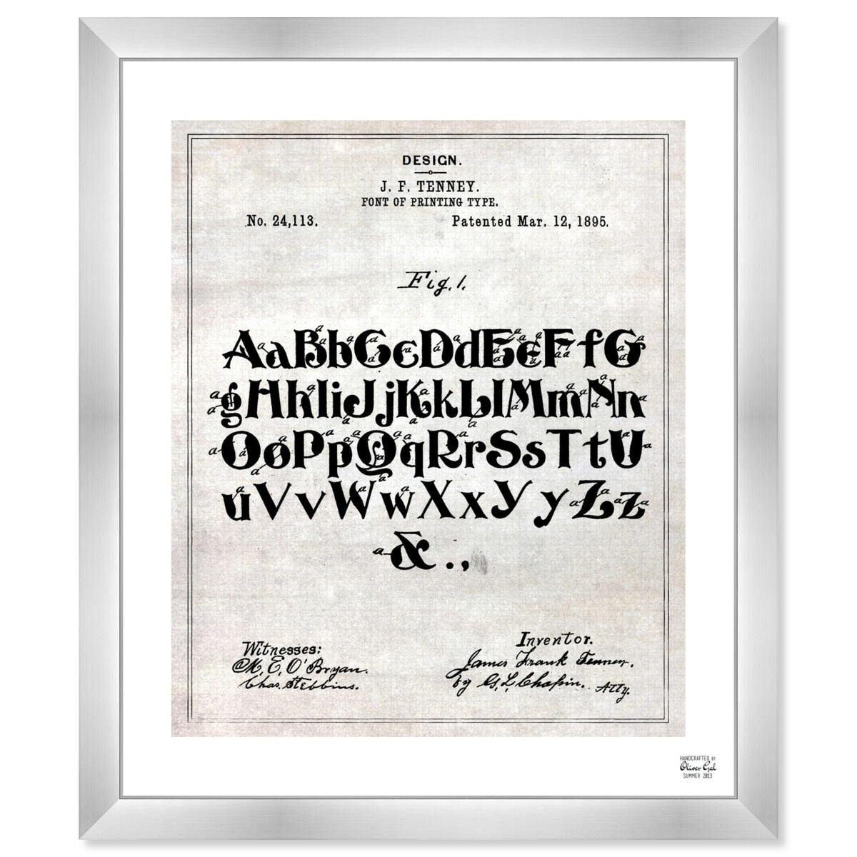 Design For A Font Of Printing-Type 1895
