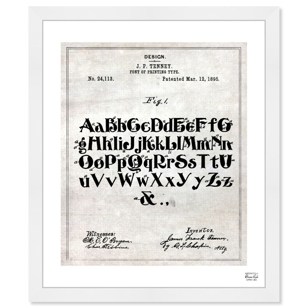 Design For A Font Of Printing-Type 1895