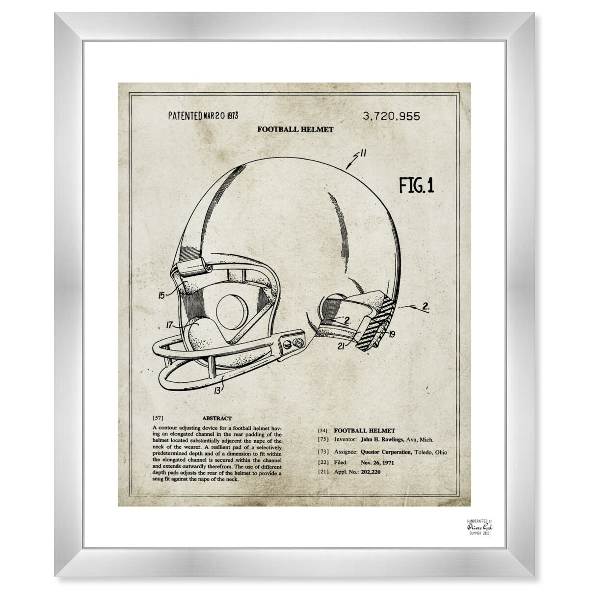 Football Helmet 1973