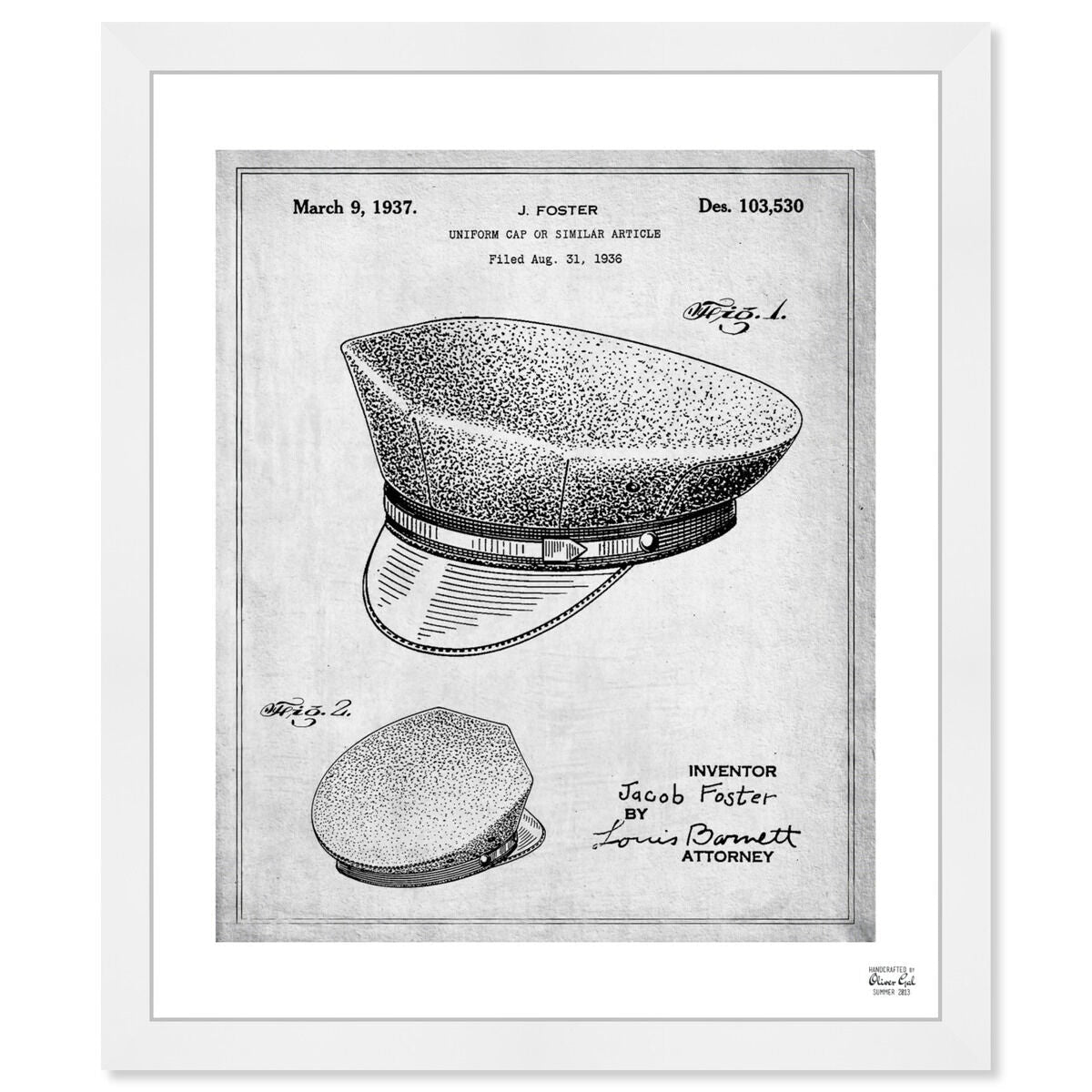 Uniform Cap 1937