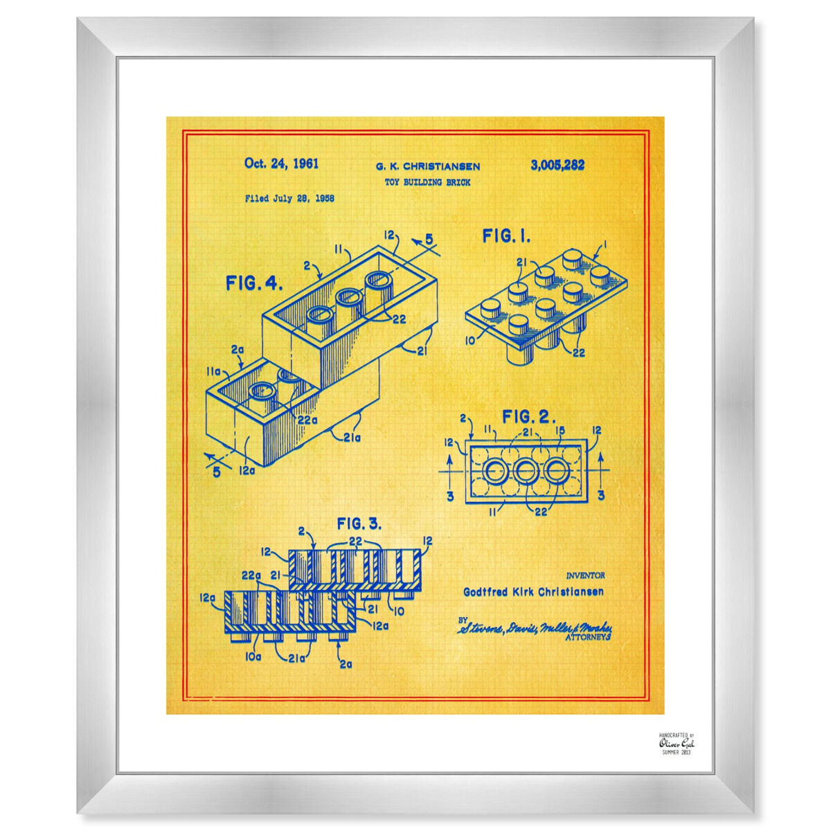 Lego Toy Building Brick 1961 - Colorful