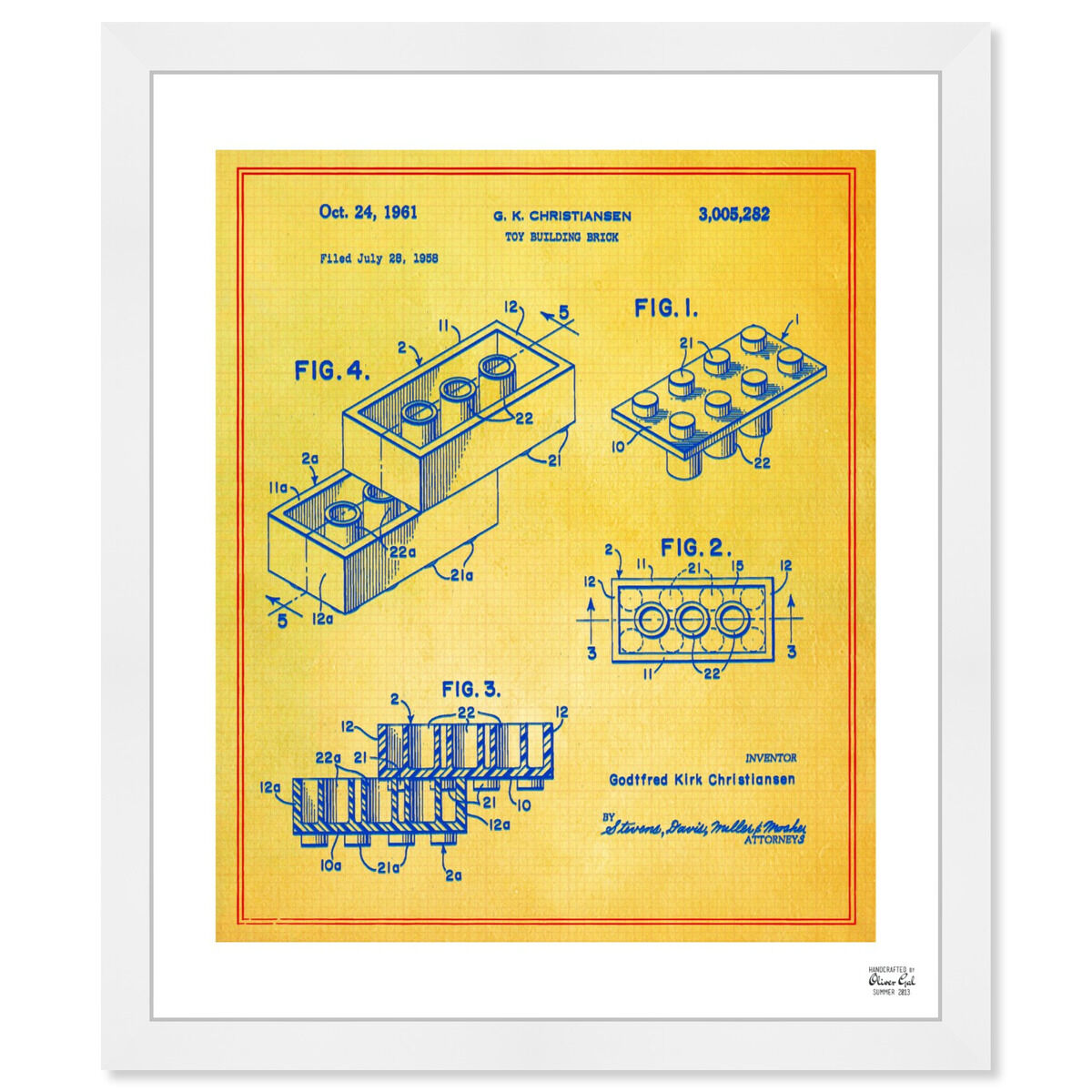 Lego Toy Building Brick 1961 - Colorful