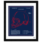 Football Helmet 1973 - Red White Blue