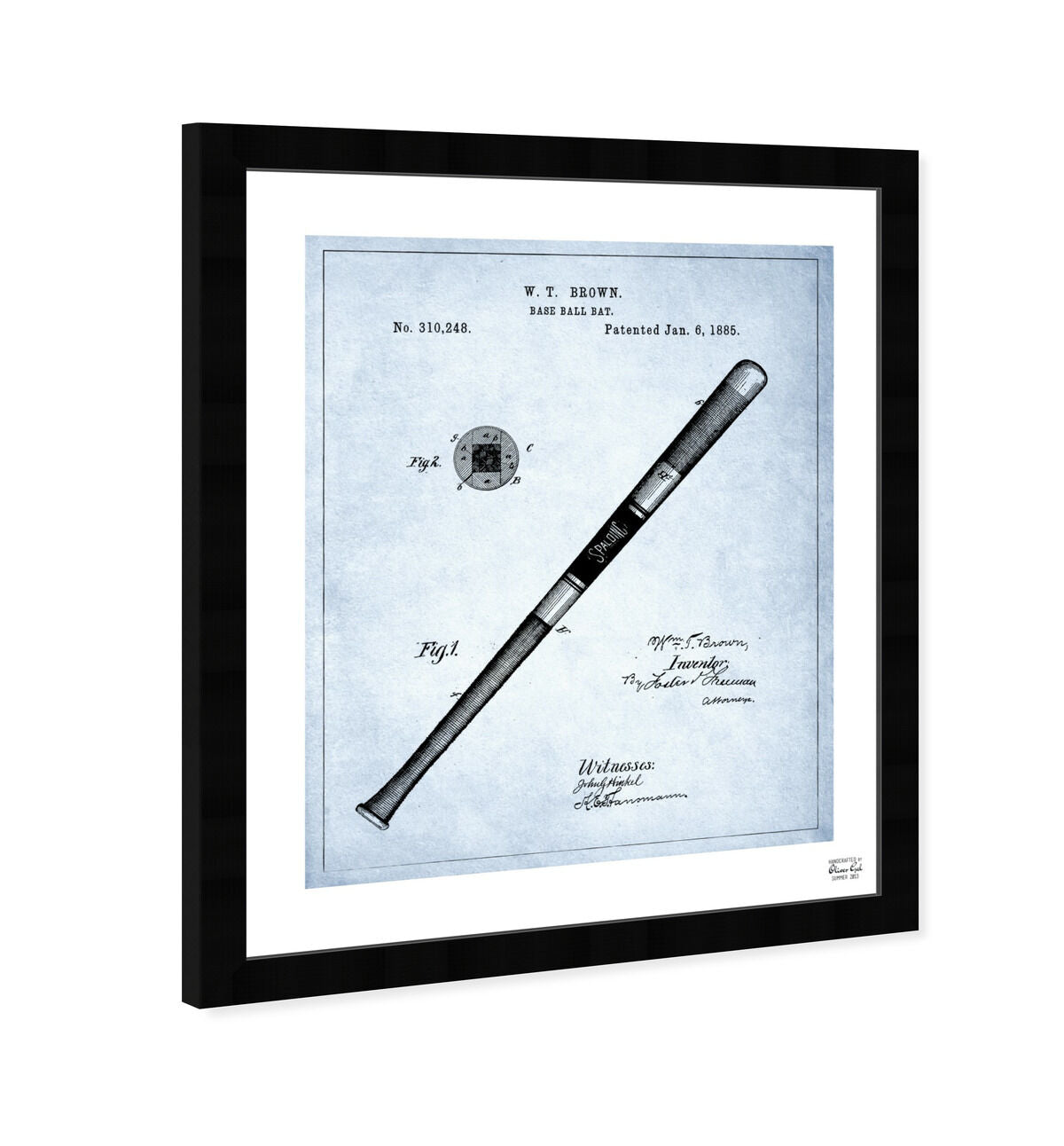 Baseball Bat 1885 - Light Blue