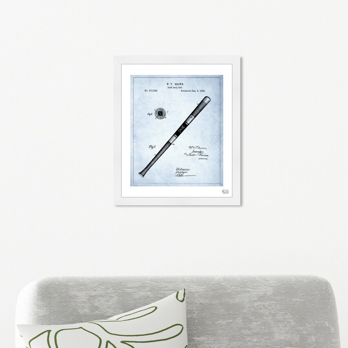 Baseball Bat 1885 - Light Blue