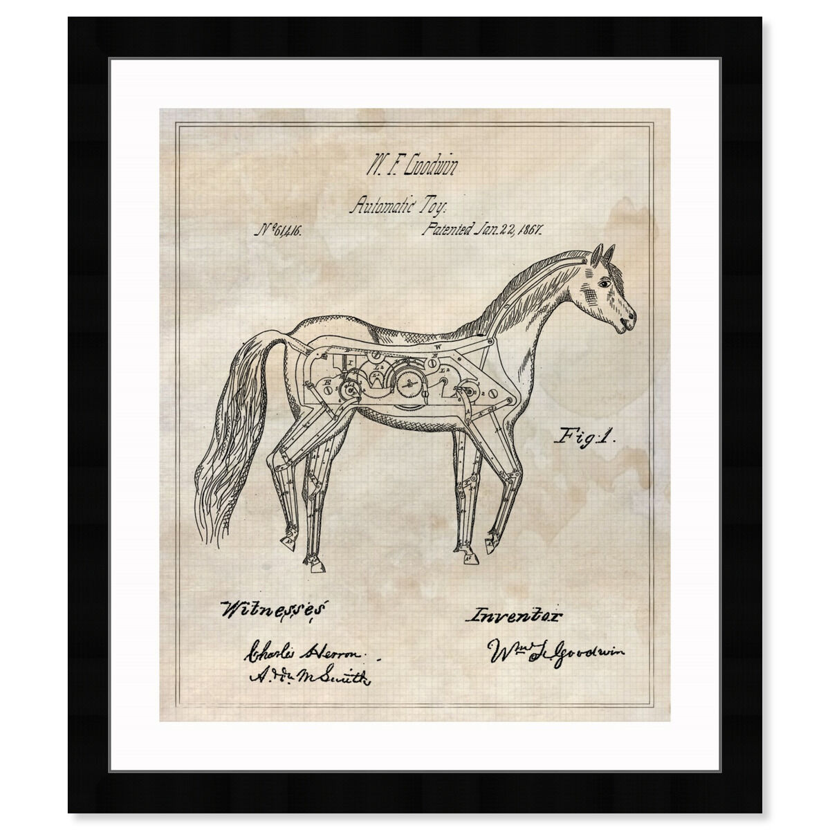 Automatic Horse Toy 1867