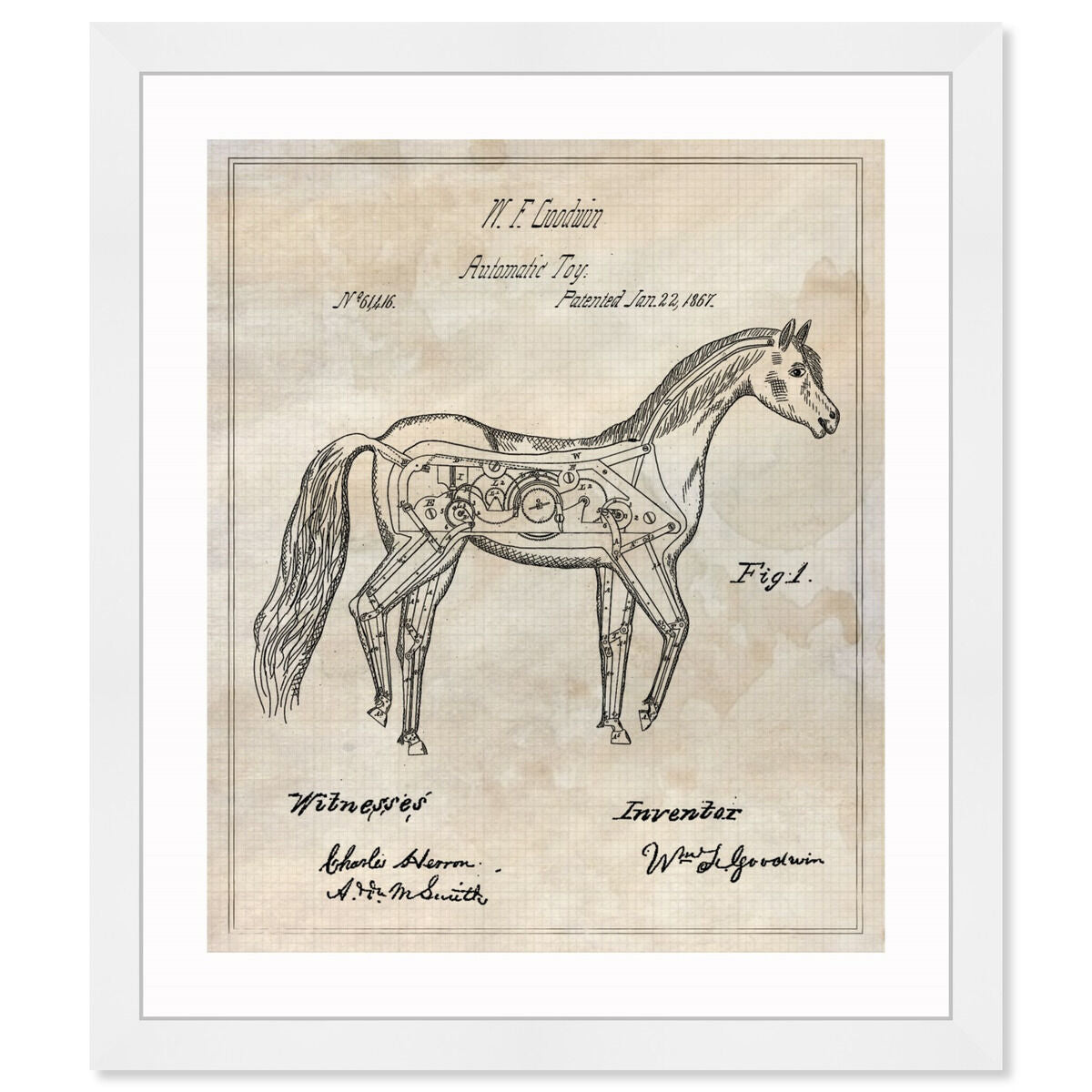 Automatic Horse Toy 1867