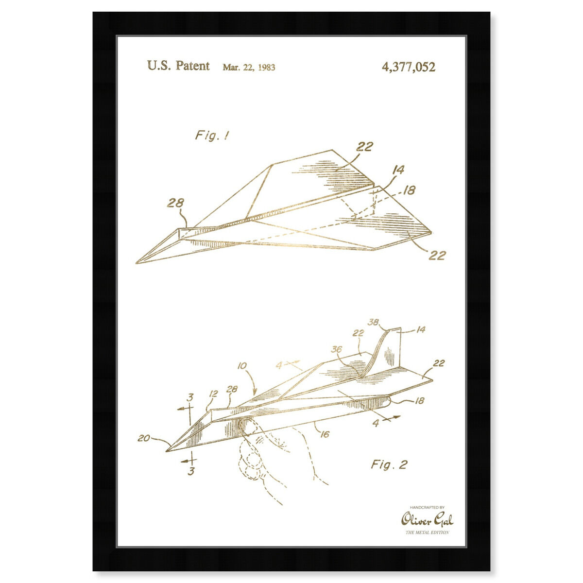 Folded Paper Airplane 1983 I