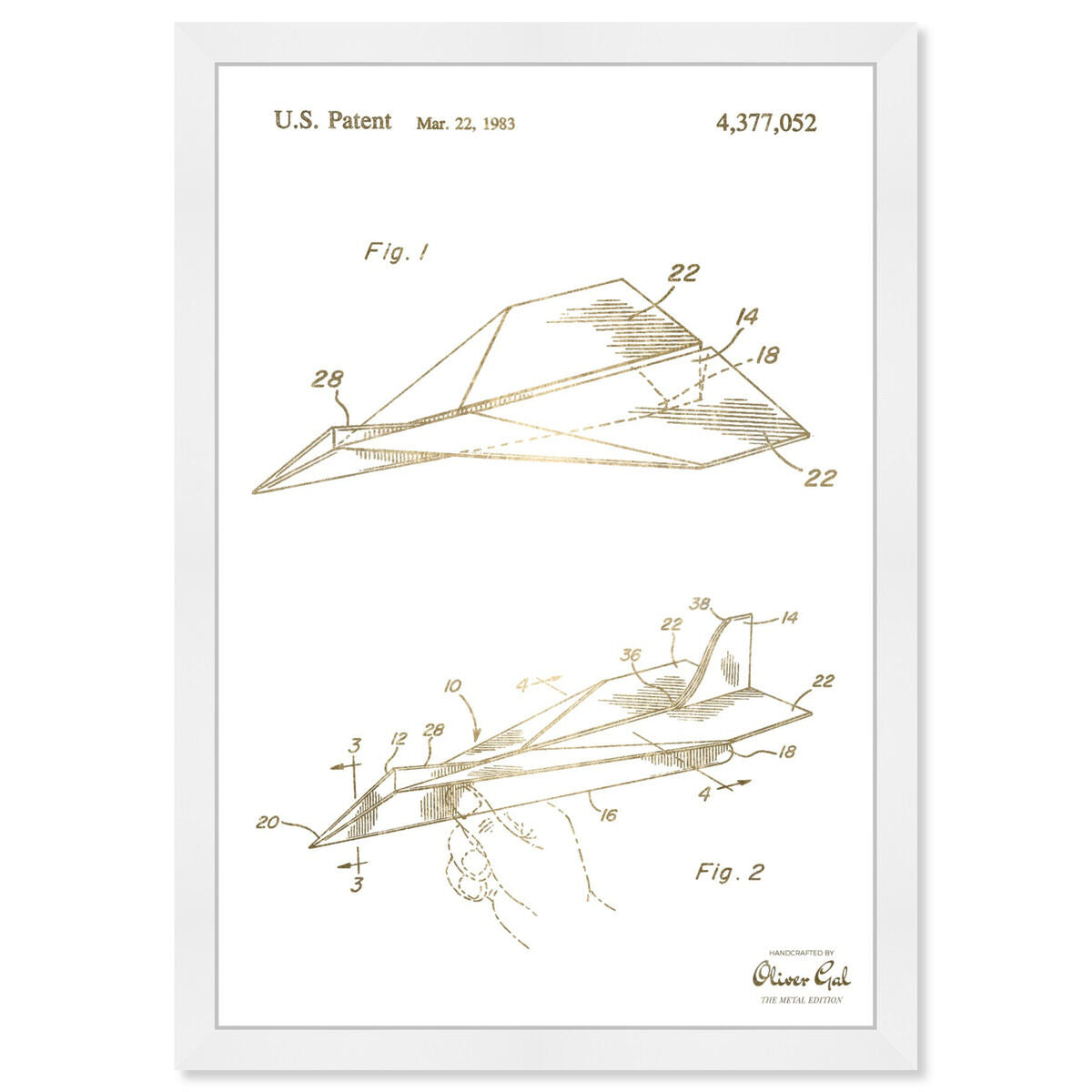 Folded Paper Airplane 1983 I