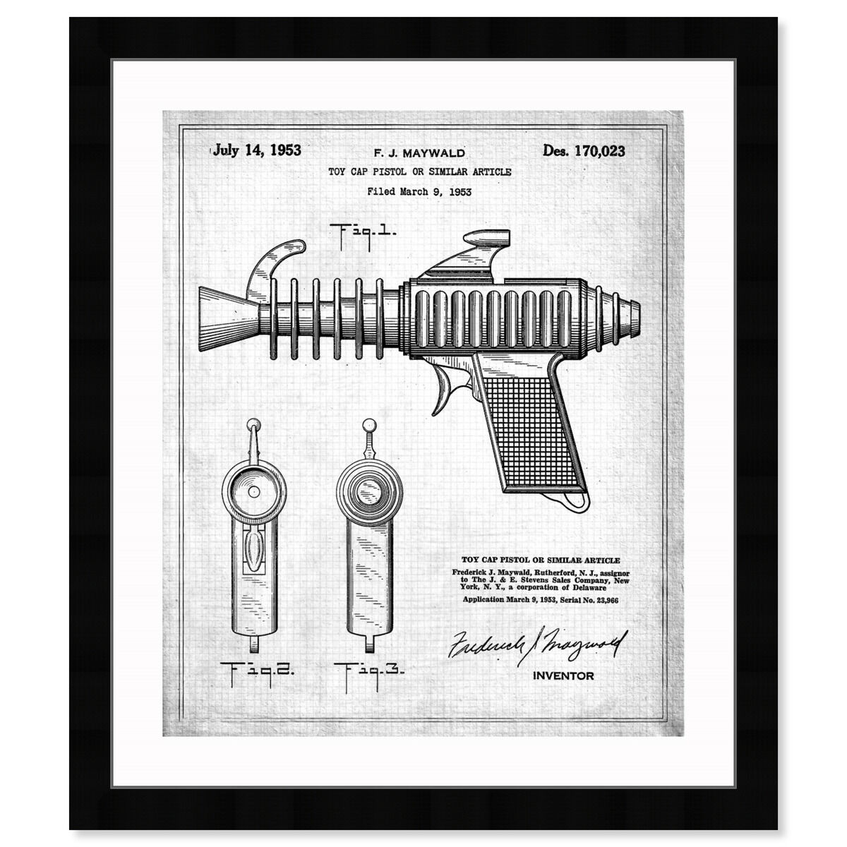 Toy Cap Pistol 2 1953