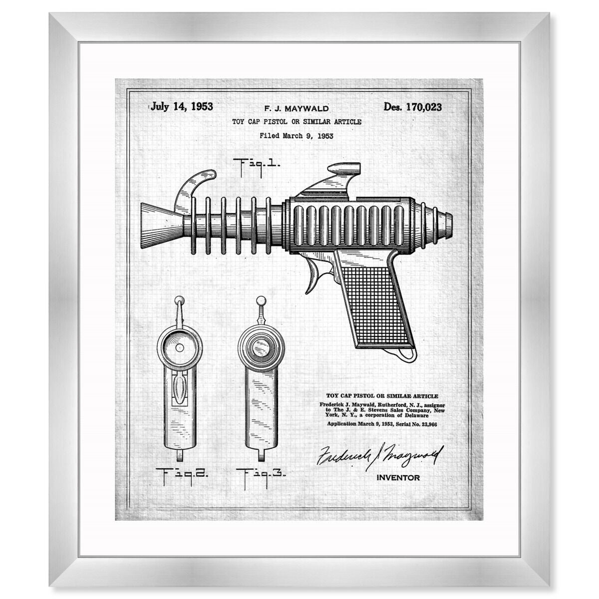 Toy Cap Pistol 2 1953