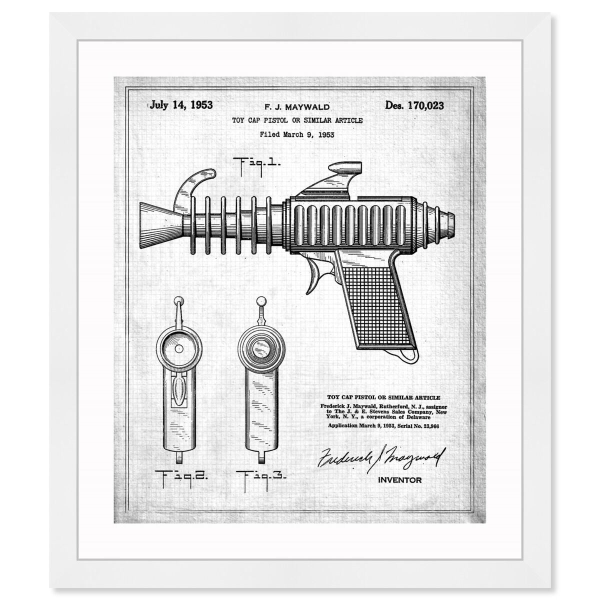Toy Cap Pistol 2 1953