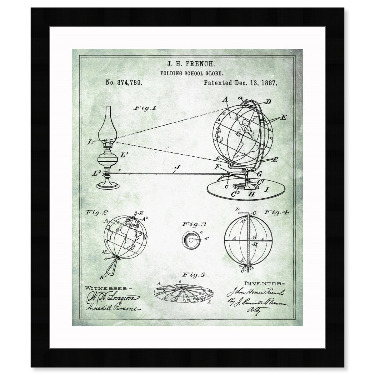 Folding School Globe 1887 Main image