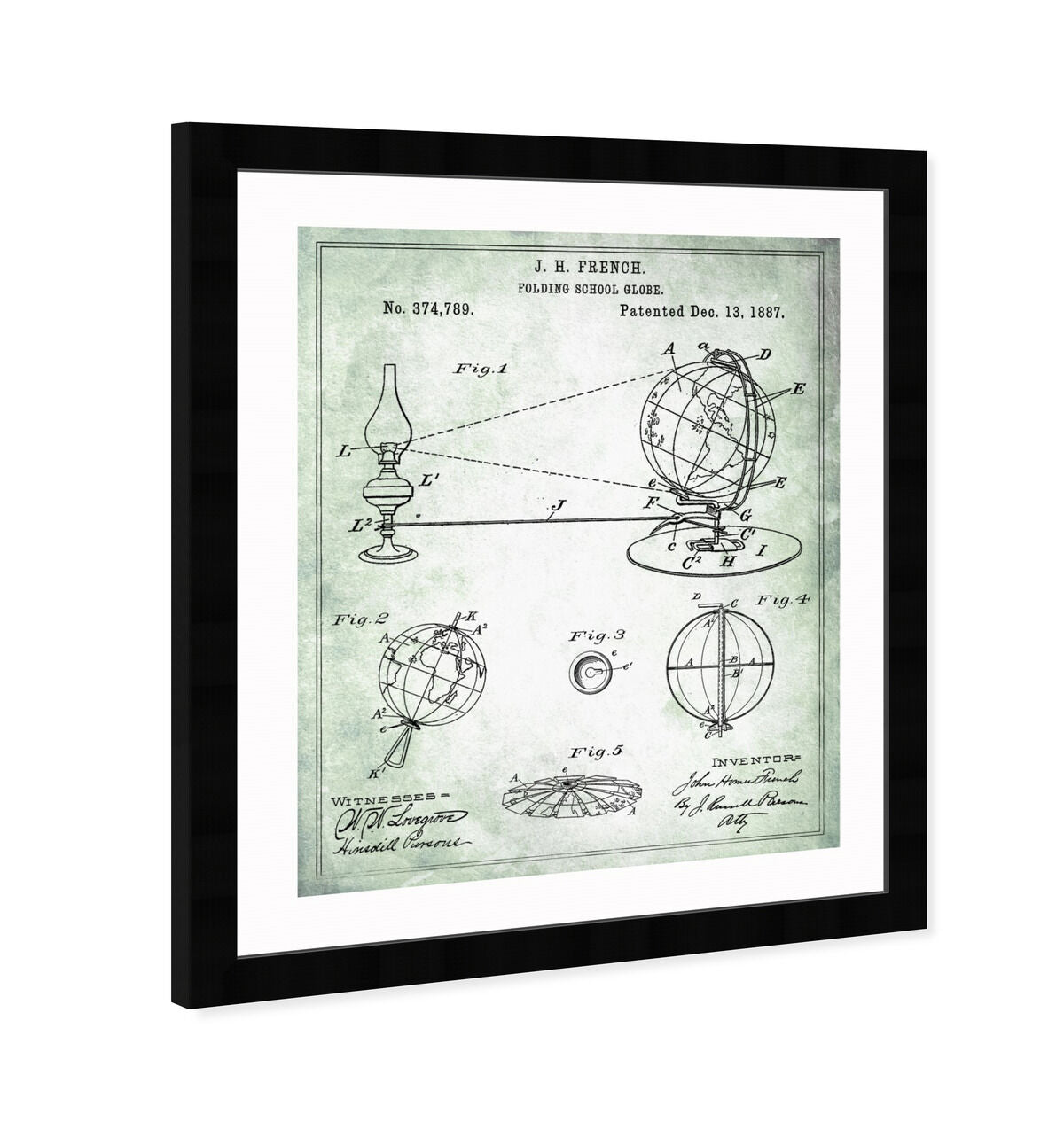 Folding School Globe 1887