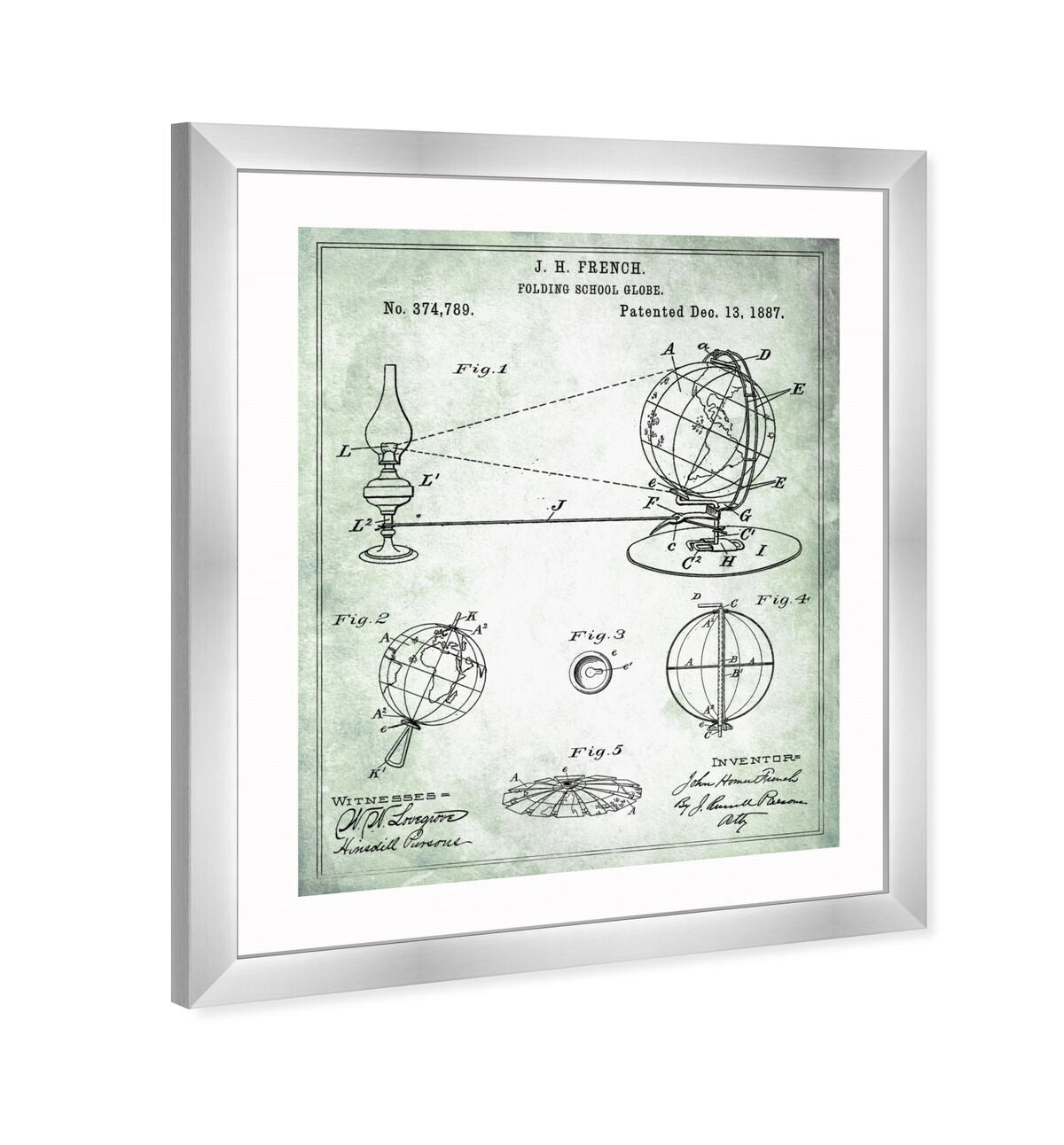 Folding School Globe 1887