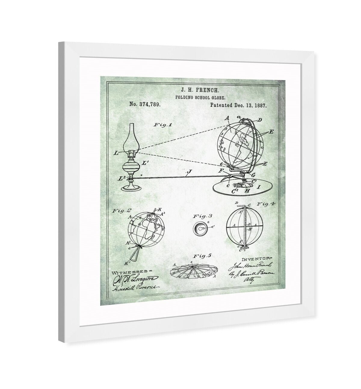 Folding School Globe 1887