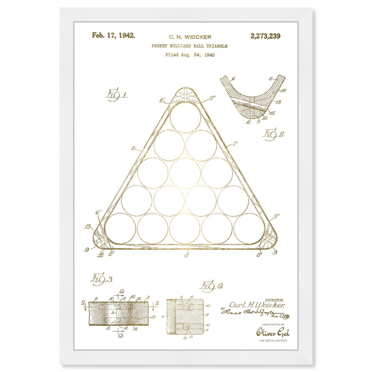 Pocket Billiard Ball Triangle 1942