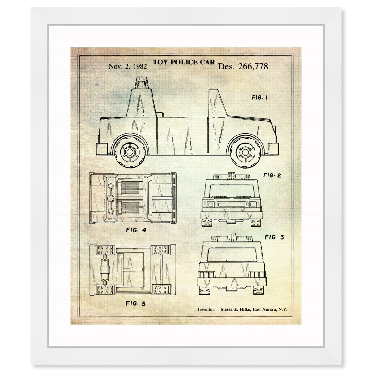 Toy Police Car 1982