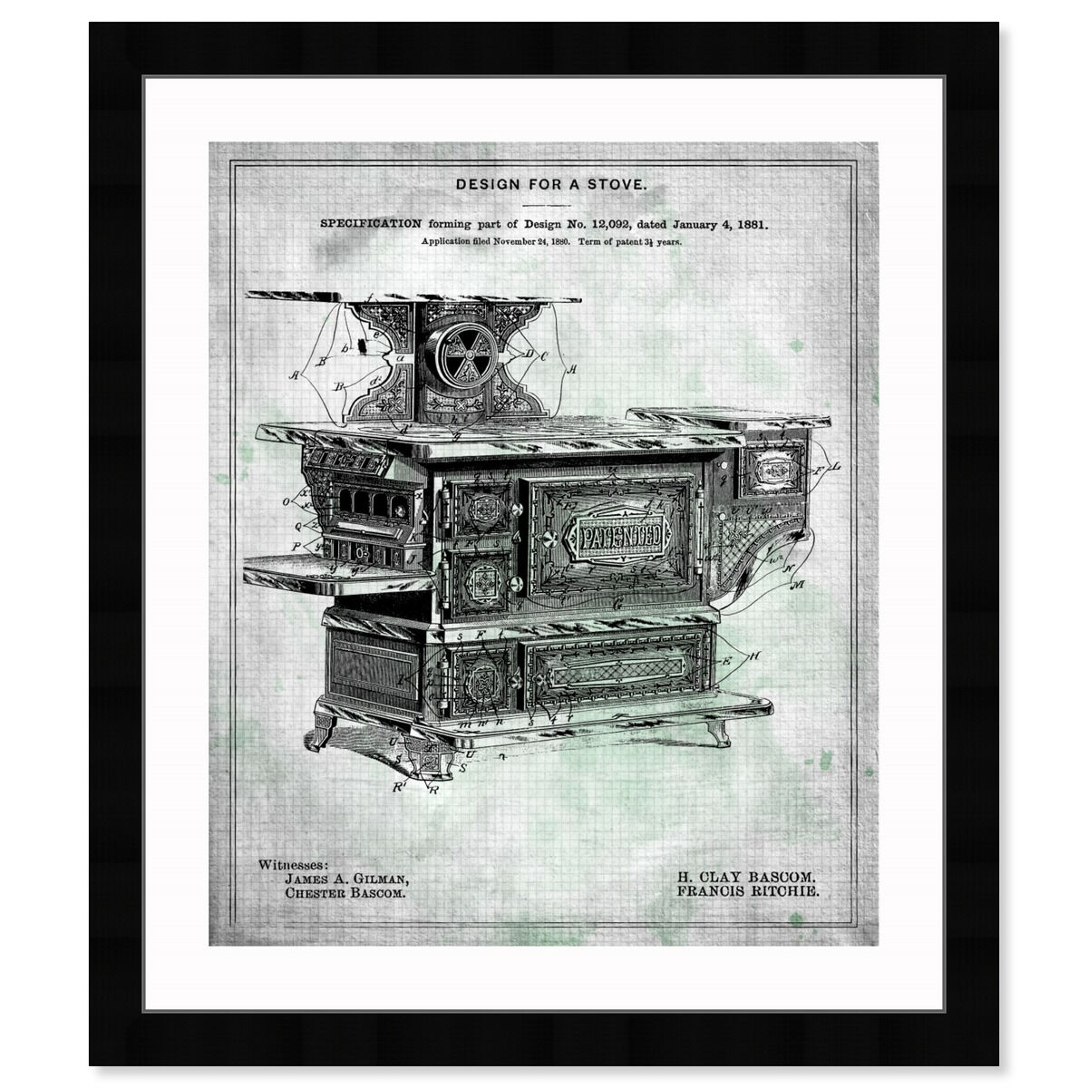 Design for a Stove 1881