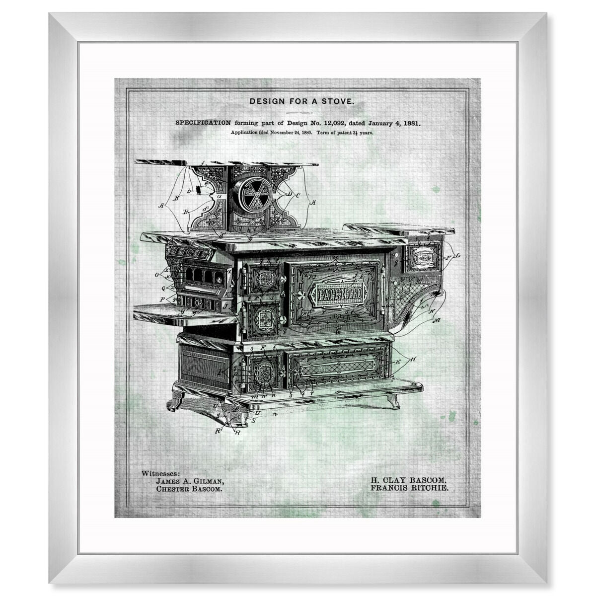 Design for a Stove 1881