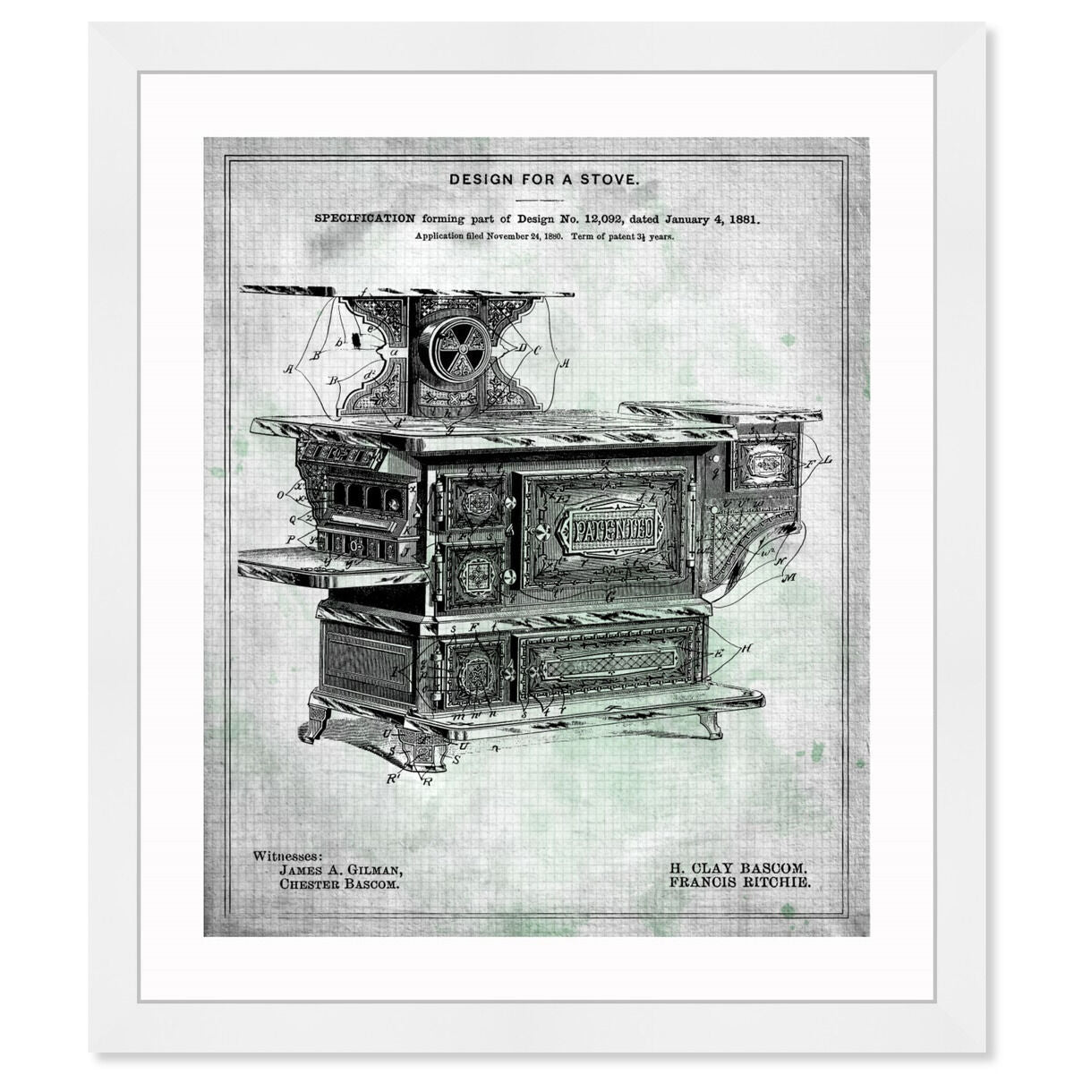 Design for a Stove 1881