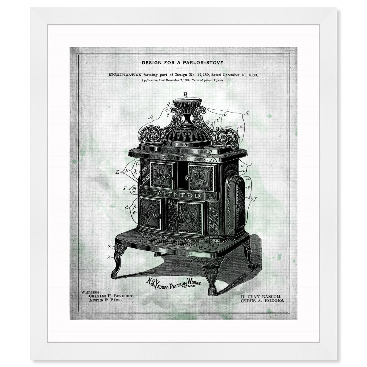 Design for a Parlor-Stove 1883