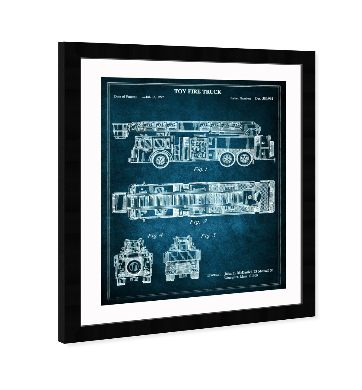 Toy Fire Truck 1997 - Blue