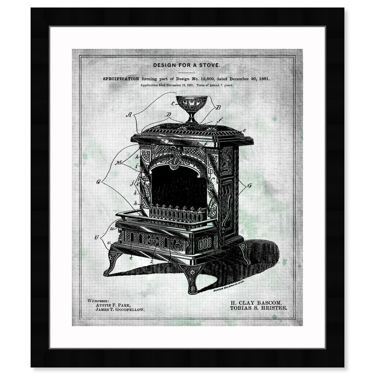 Design for a Stove V 1881