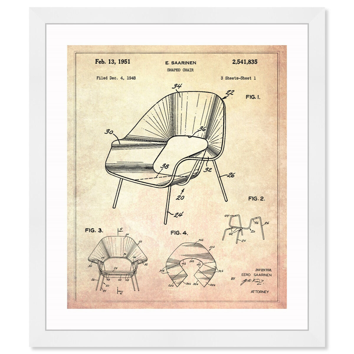 Shaped chair 1948
