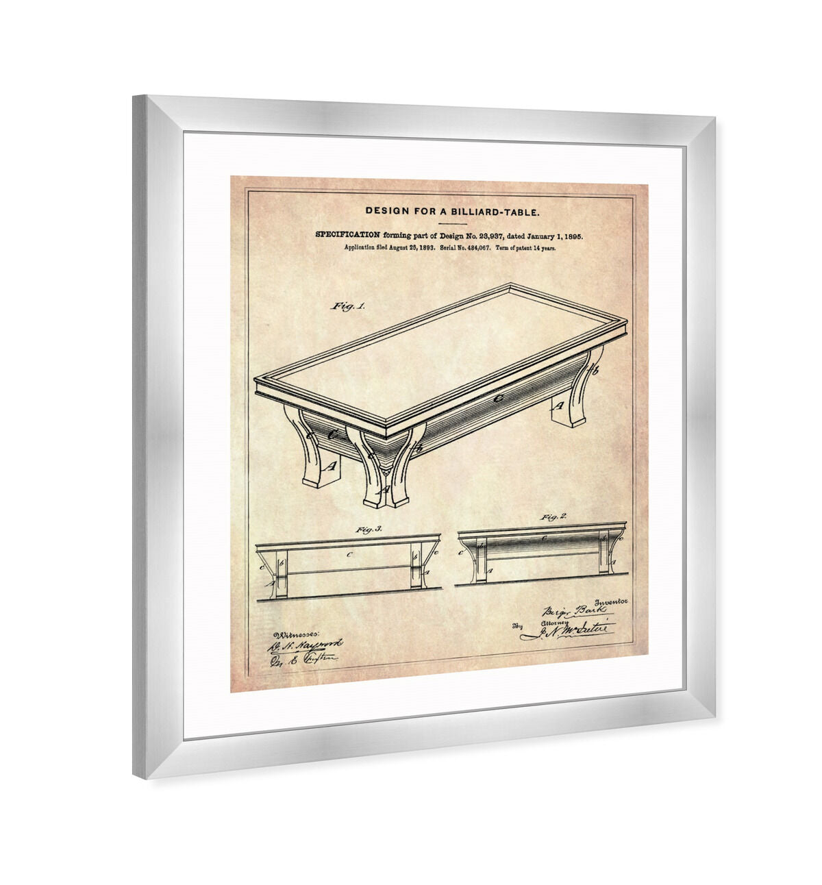 Design for a Billiard-Table 1895