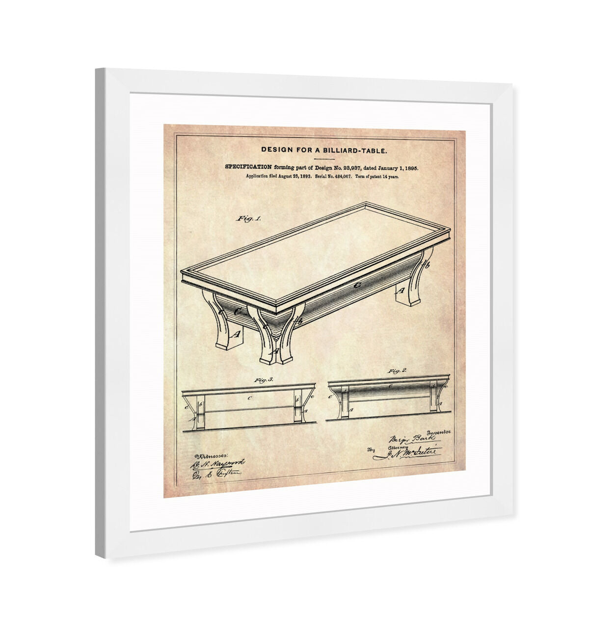 Design for a Billiard-Table 1895