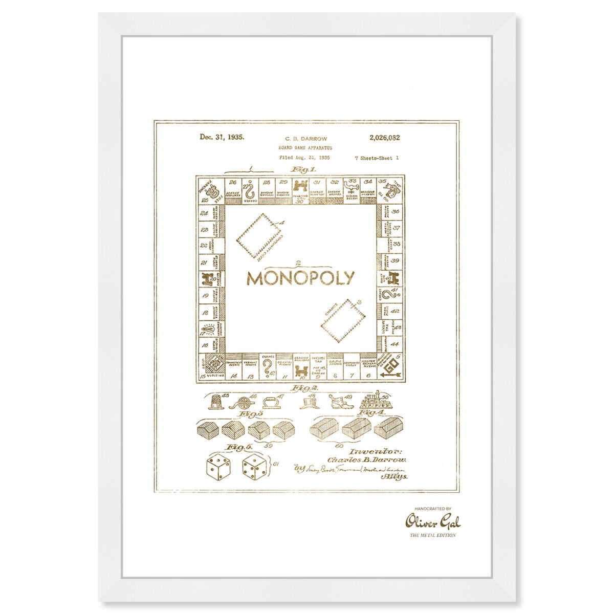 Monopoly 1935 Gold