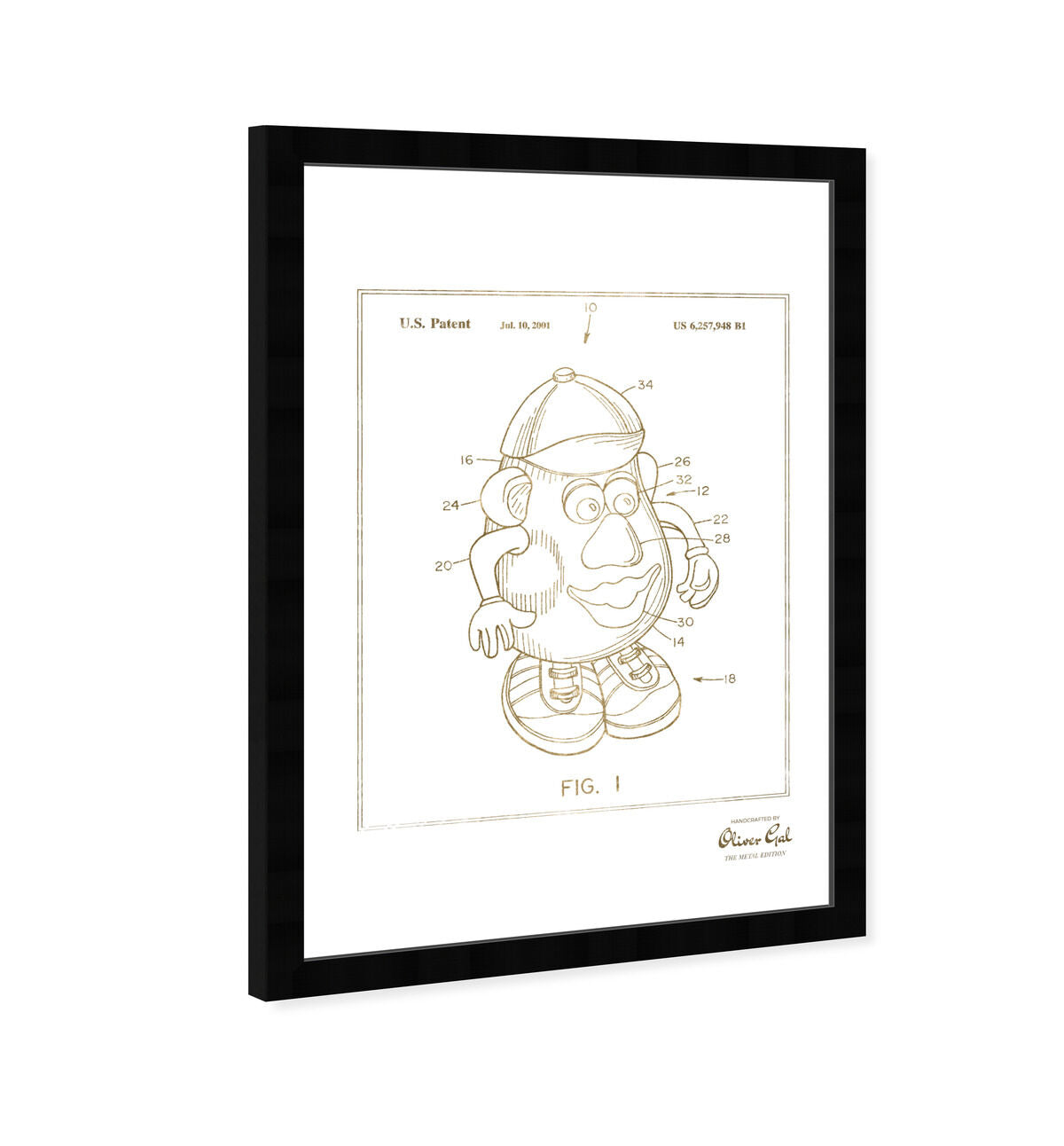 Mr Potato 2001 Gold