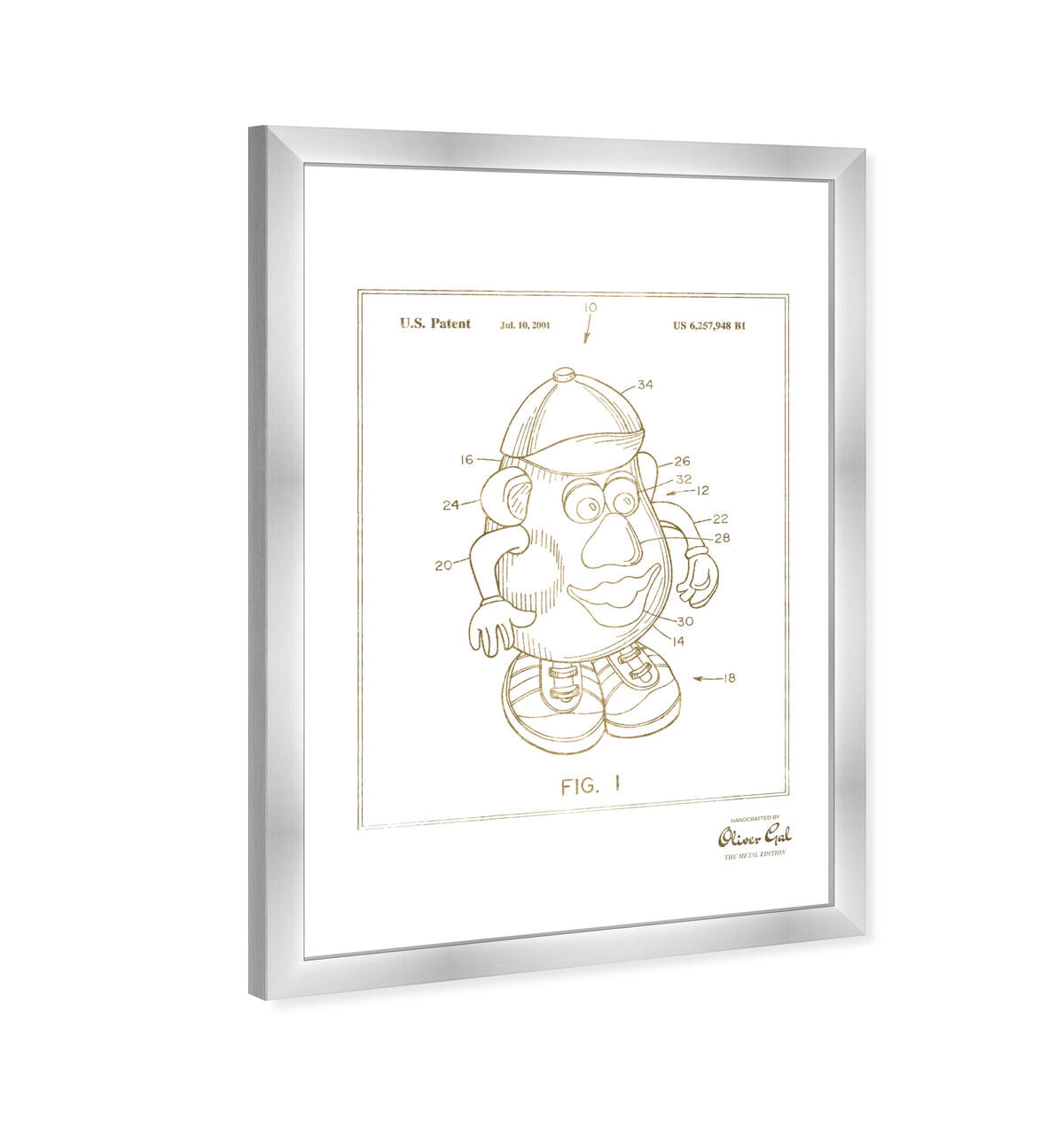 Mr Potato 2001 Gold