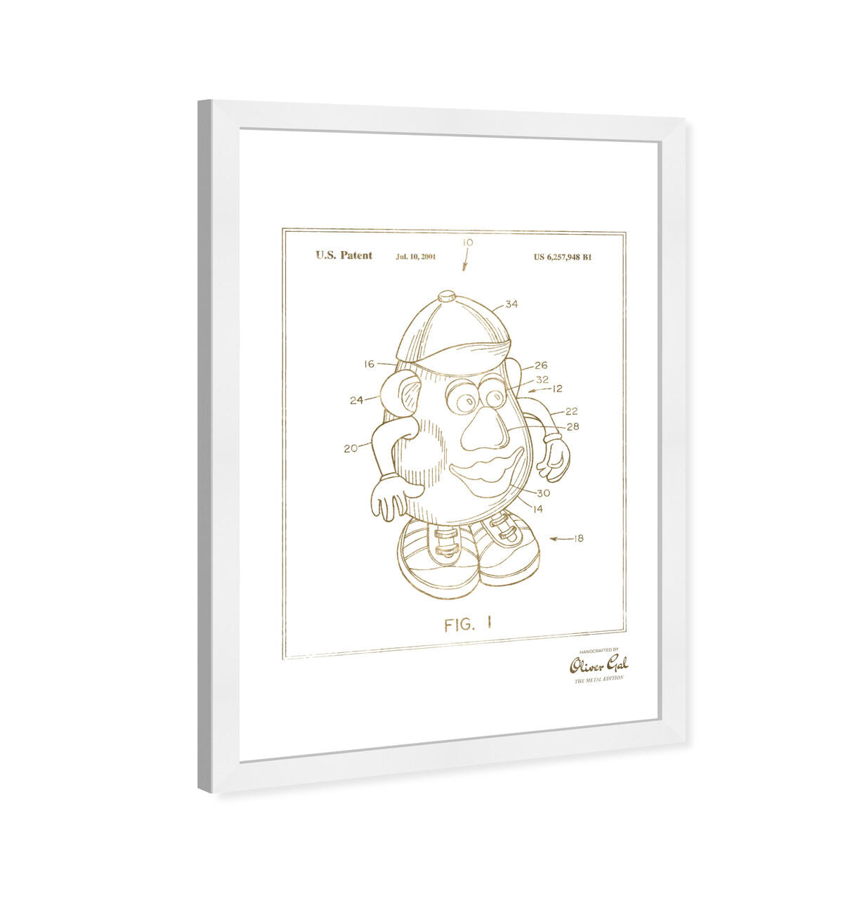 Mr Potato 2001 Gold