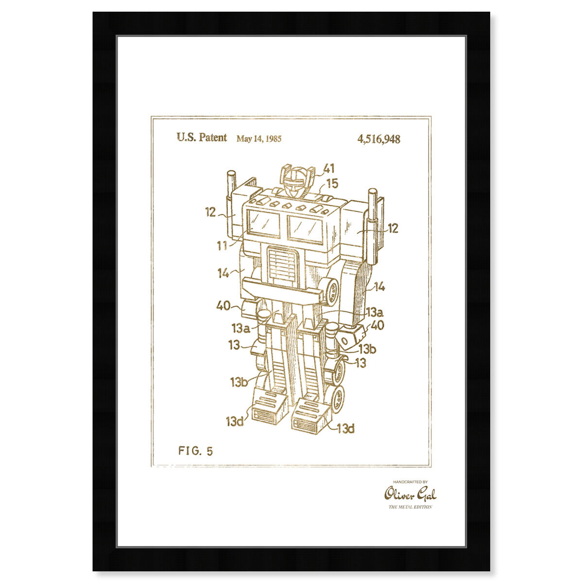 Reconfigurable Toy 1985 Gold