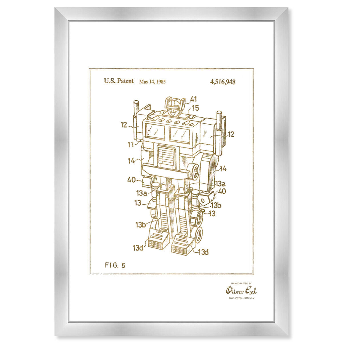 Reconfigurable Toy 1985 Gold