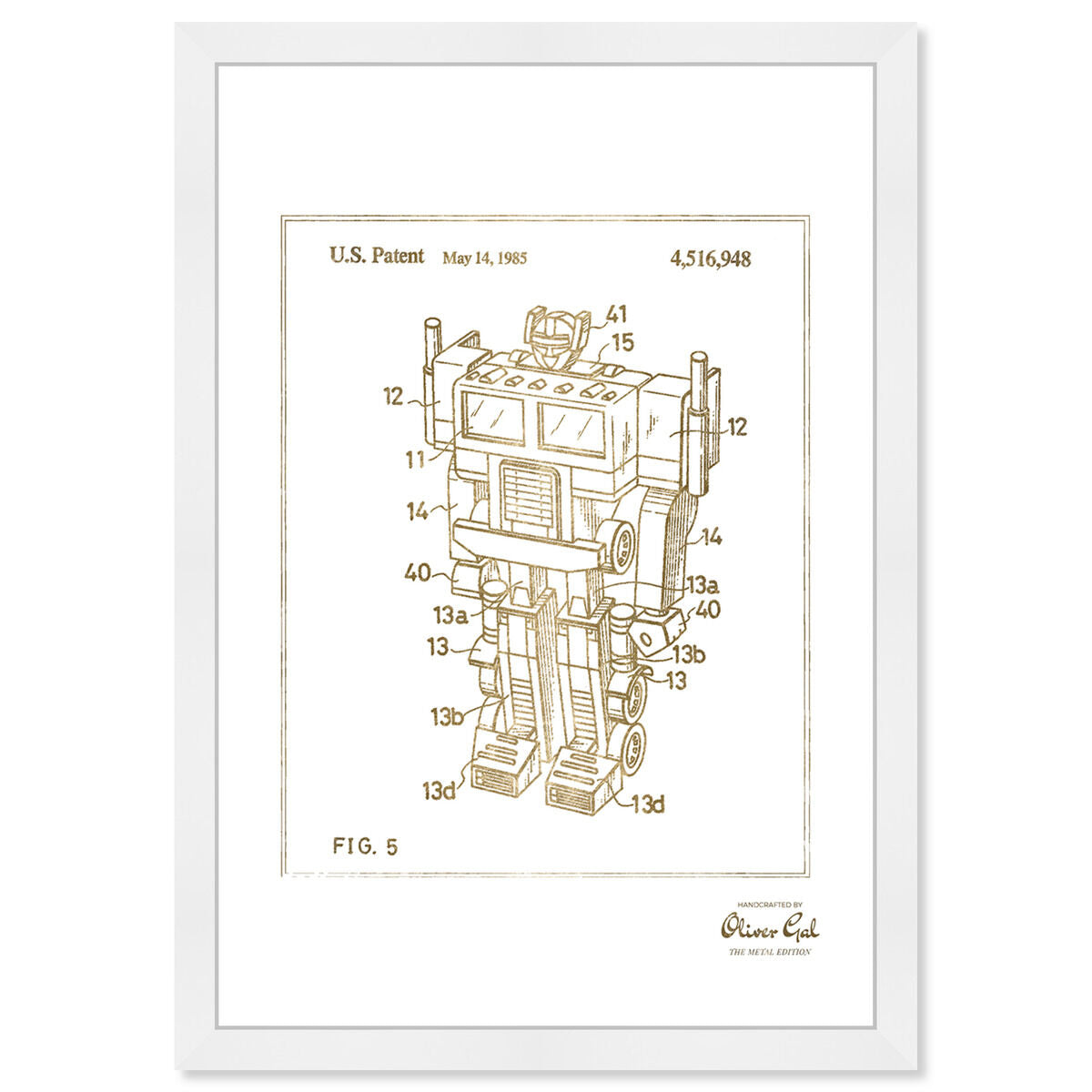 Reconfigurable Toy 1985 Gold