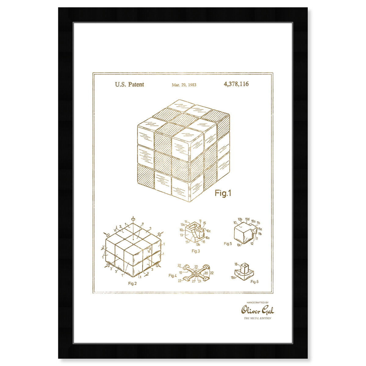 Spatial Logical Toy, 1983 II Gold