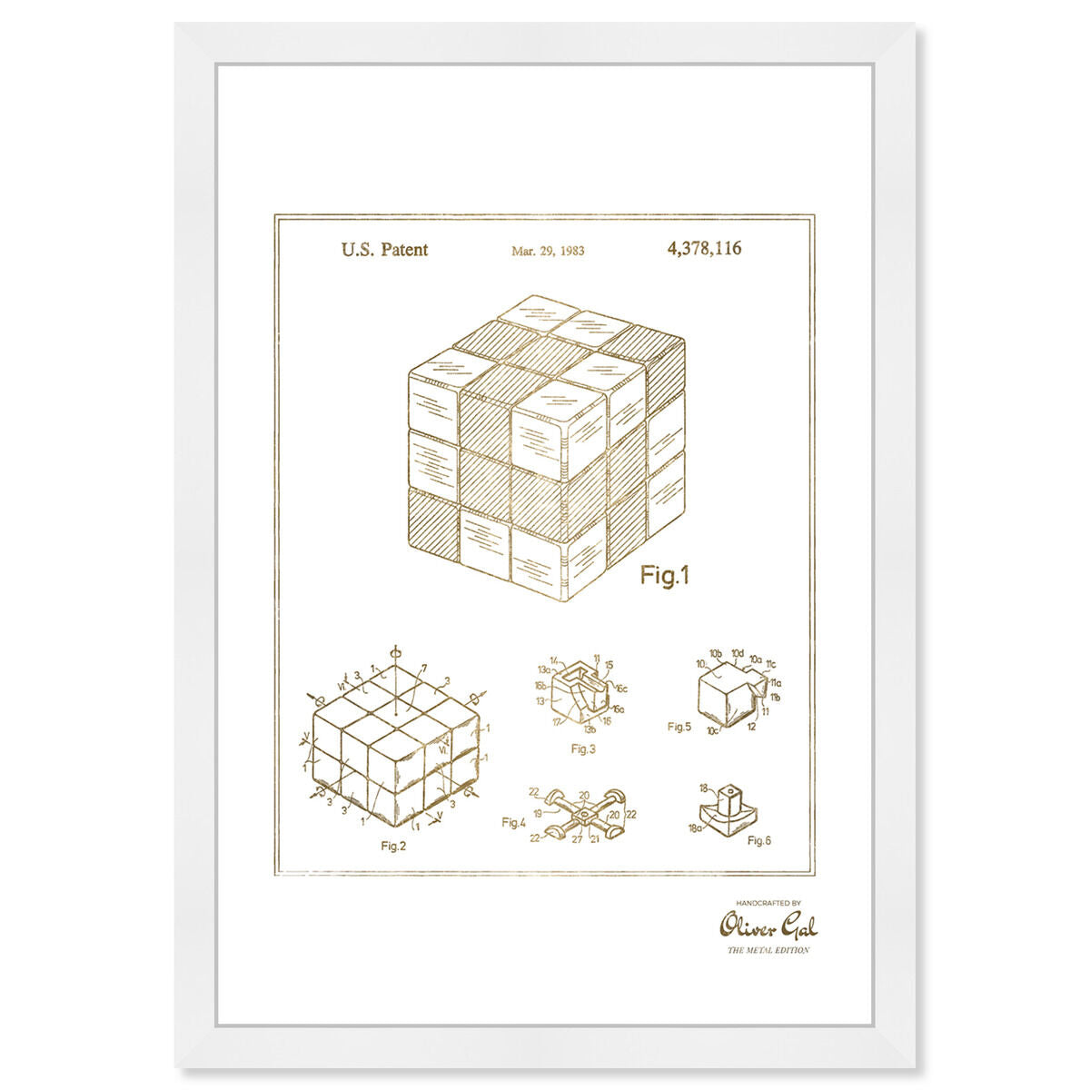 Spatial Logical Toy, 1983 II Gold