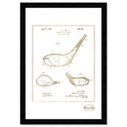 Metallic Golf Club Head 1926 I Gold