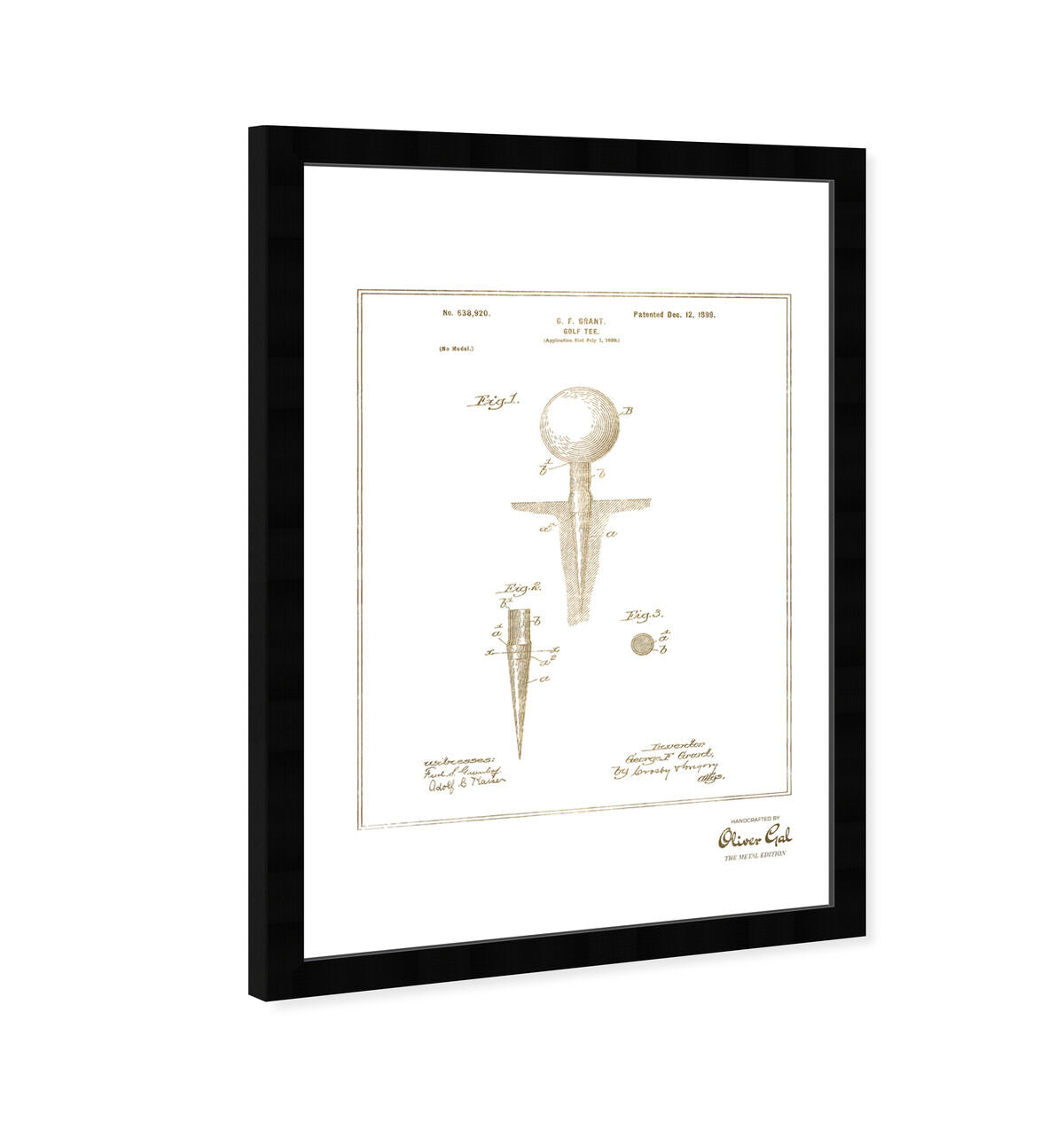 Golf Tee 1988 Gold