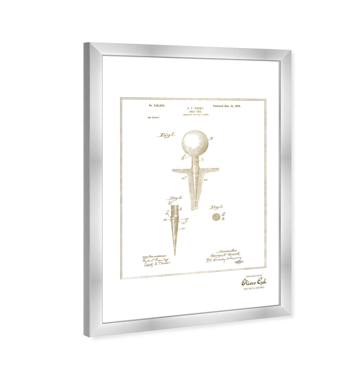 Golf Tee 1988 Gold