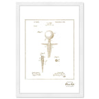 Golf Tee 1988 Gold