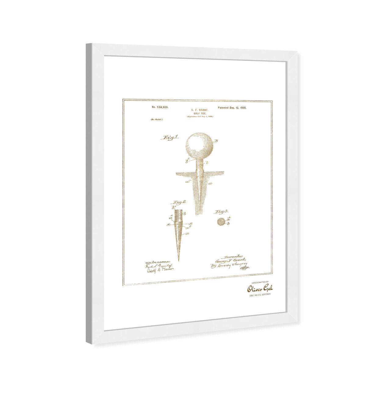 Golf Tee 1988 Gold