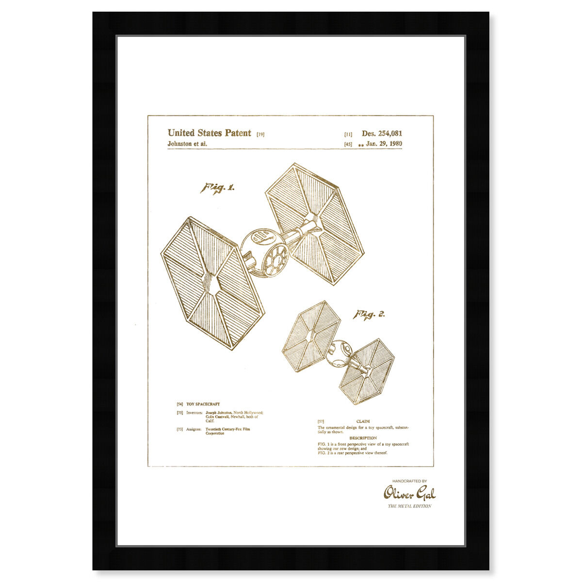 Toy Spacecraft TIE Fighter 1980 Gold Main image