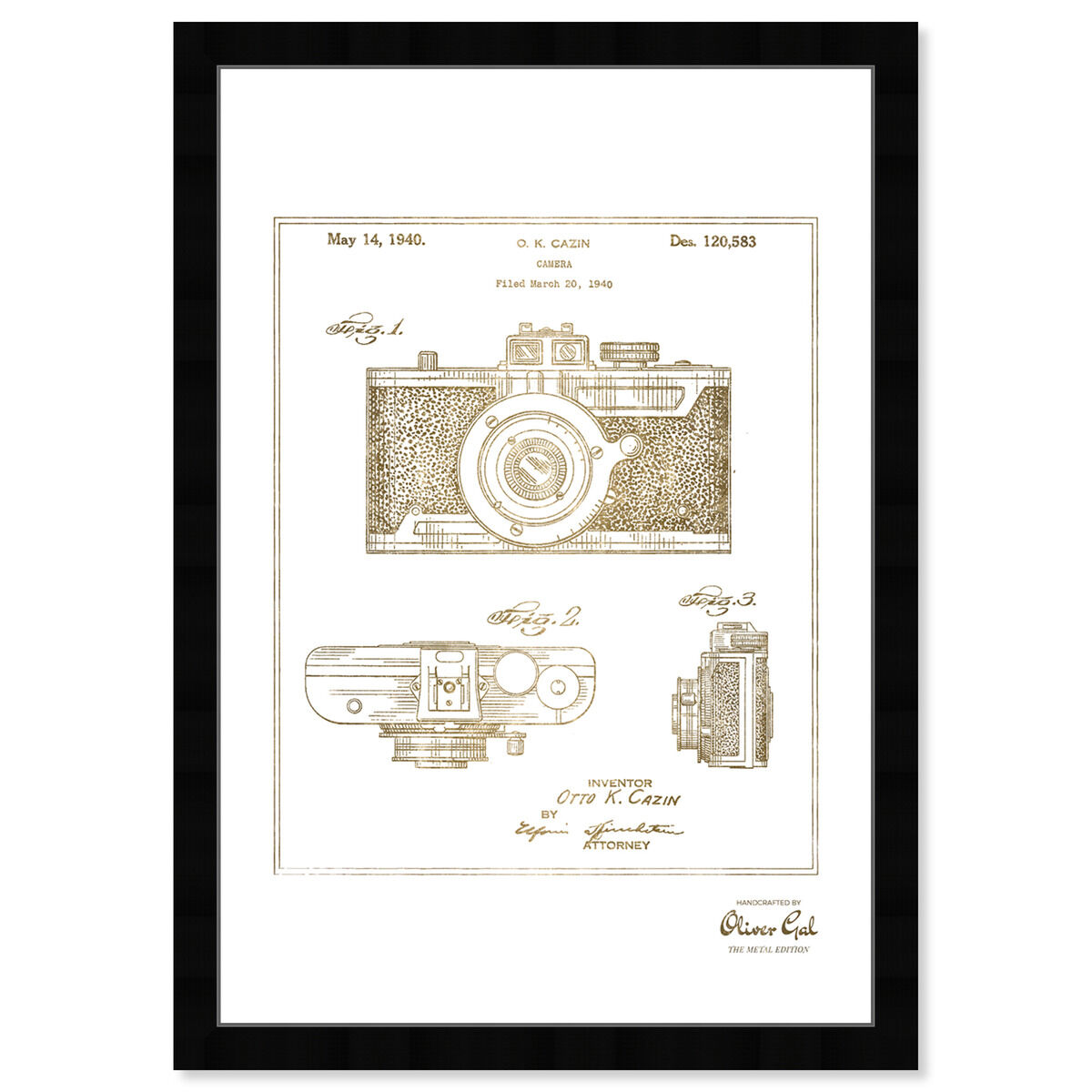 Cazin Design for a Camera 1940 II Gold