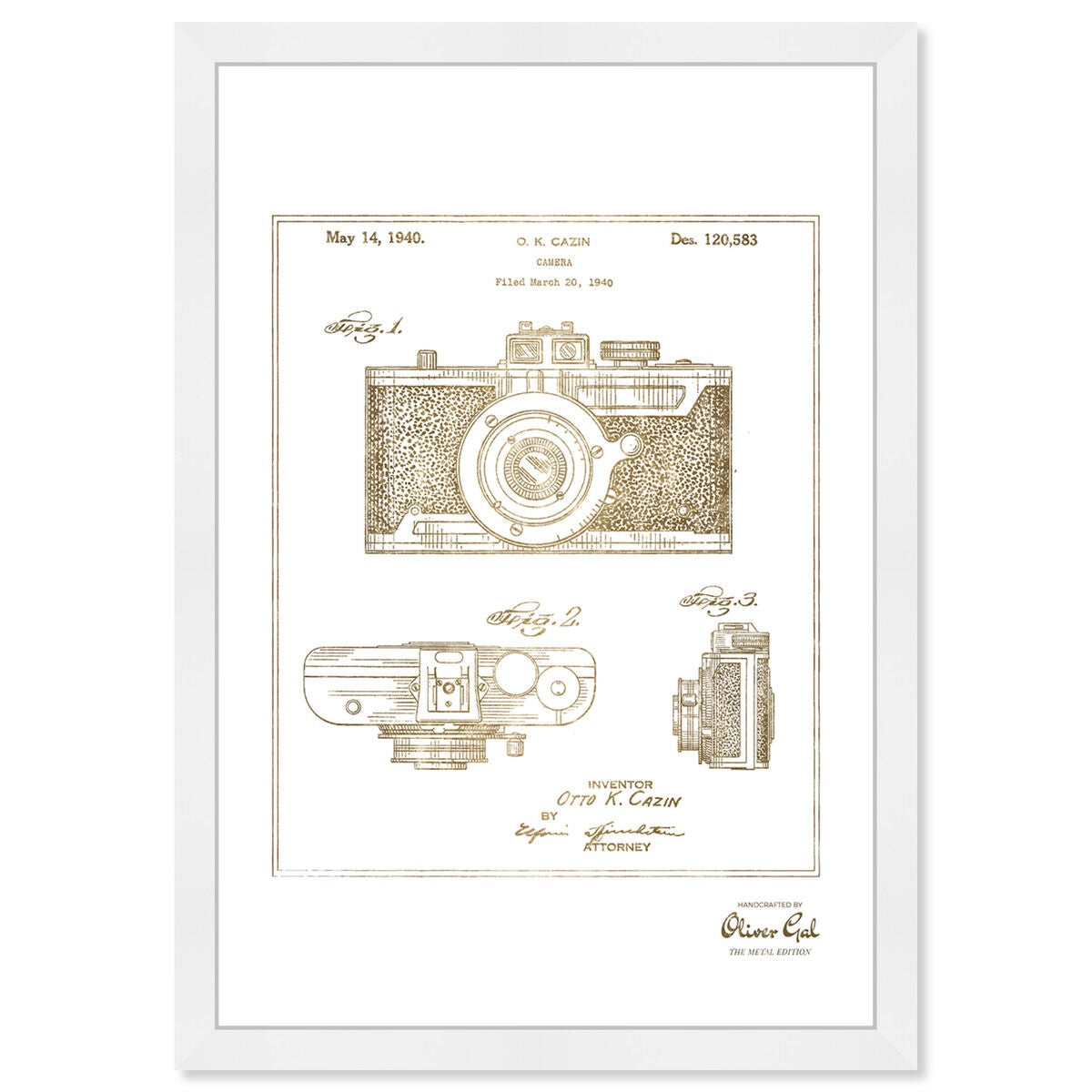 Cazin Design for a Camera 1940 II Gold